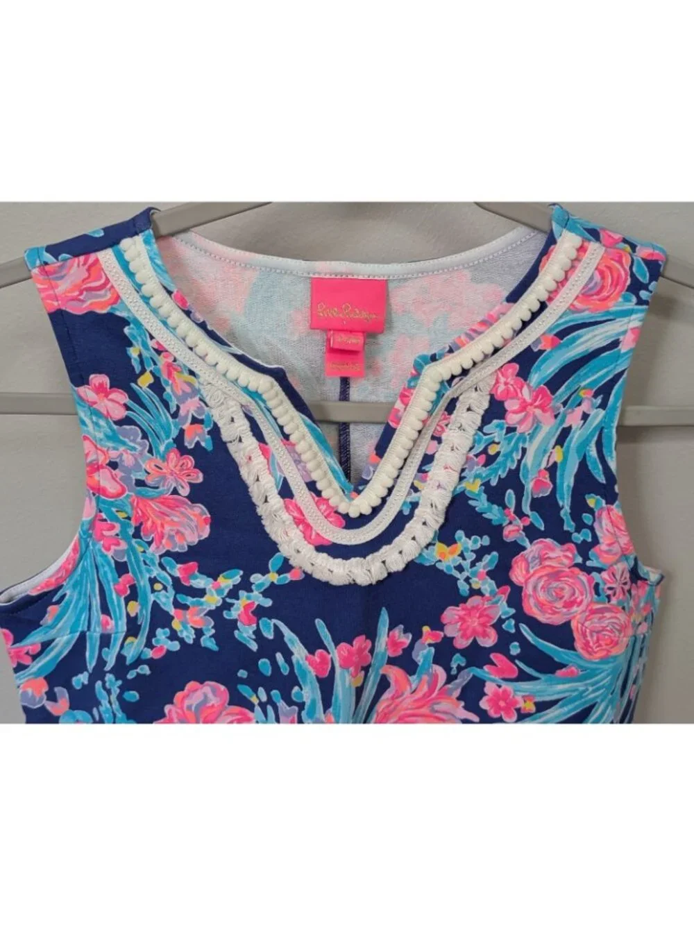 Lilly Pulitzer Mini Harper Shift Dress - Toucan Party Girls Size XL 12-14 Floral